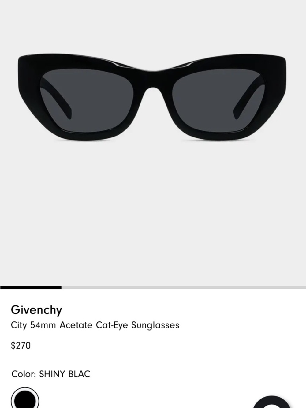 Givenchy Black Women's Sunglasses with Hard Case